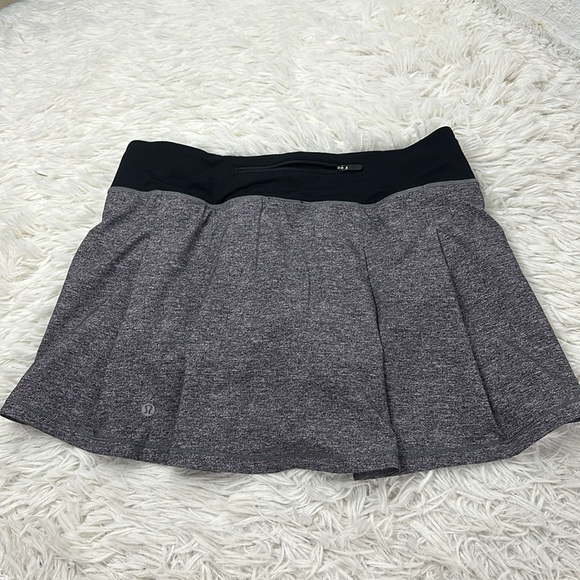 Lululemon Pace Rival Skirt (Tall) *No Panels 15" Heather Lux Multi Black / Black - Picture 6 of 7